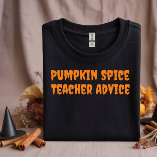 School Halloween humor lerarenadvies typografie T-shirt