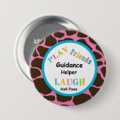 School Helper Hall Pass Button (Voorkant /achterkant)