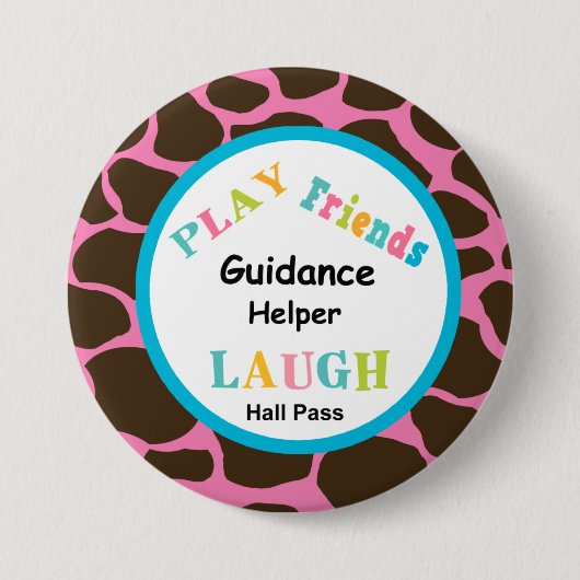 School Helper Hall Pass Button (Voorkant)