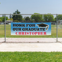 School Honk voor ons Afstuderen Afstuderen Spandoek