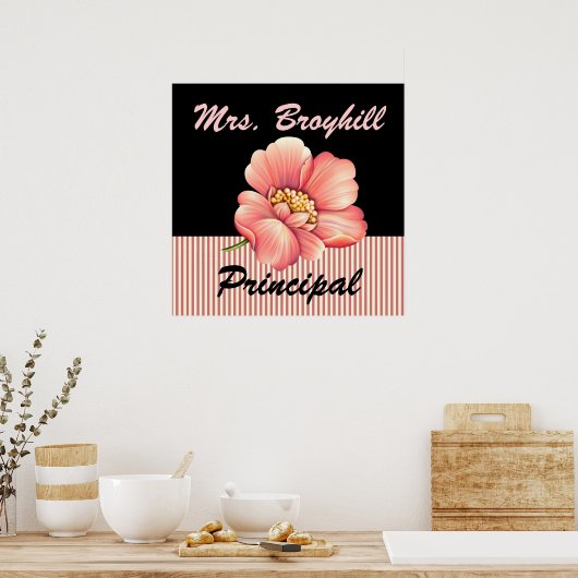 School - Hoofd - Welkom leraar - SRF Poster (Keuken)