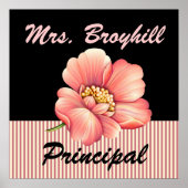 School - Hoofd - Welkom leraar - SRF Poster (Voorkant)