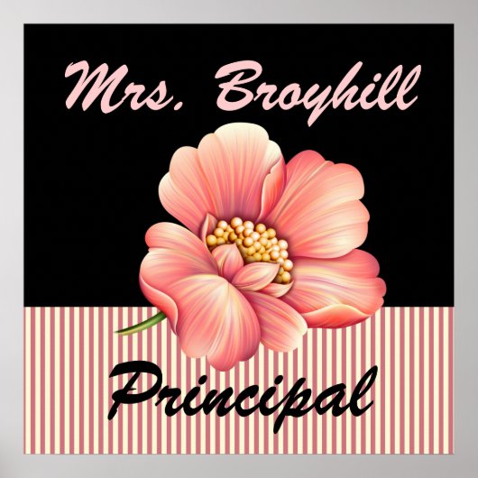 School - Hoofd - Welkom leraar - SRF Poster (Voorkant)