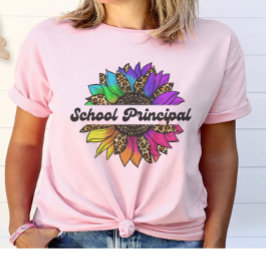 School hoofdberoep Rainbow Sunflower T-shirt