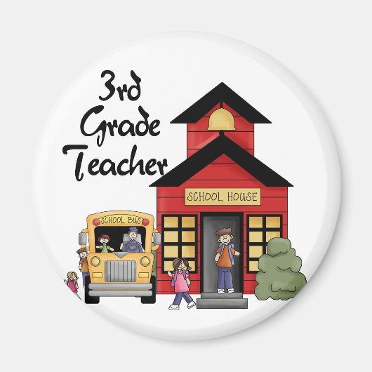 School House 3e klas leraar Tshirts en geschenken Magneet (Voorkant)