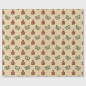 School House Back to School Kinder Teacher Cadeaupapier (Vlak)