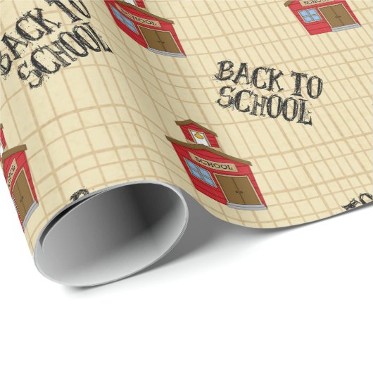 School House Back to School Kinder Teacher Cadeaupapier (Rol Hoek)
