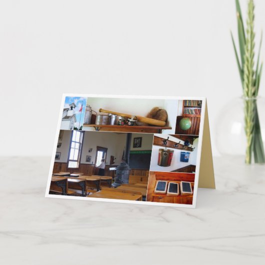  School House Collage Kaart (Voorkant)