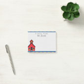 School House Personeelswerker Post it Note Pad (Kantoor)