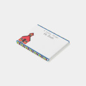 School House Personeelswerker Post it Note Pad (Schuin)