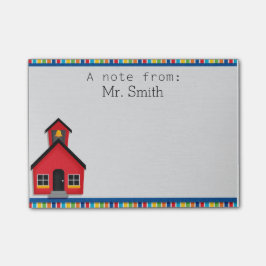 School House Personeelswerker Post it Note Pad