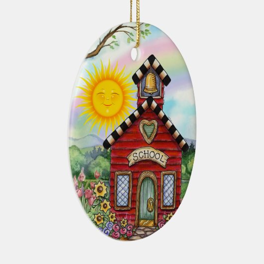 School House - SRF Keramisch Ornament (Rechts)