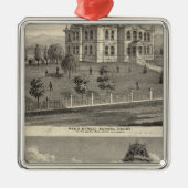 School houses, San Jose Metalen Ornament (Voorkant)