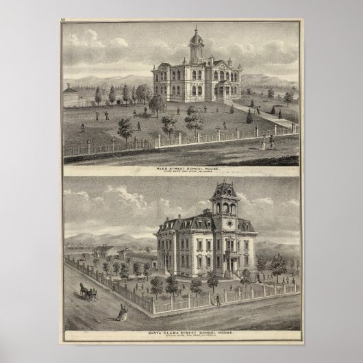 School houses, San Jose Poster (Voorkant)