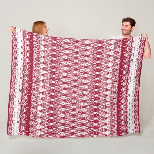 School hype-Swarthmore College Fleece Deken (In situ)