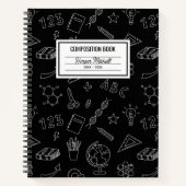 School Icons Custom Composition Notitieboek (Voorkant)