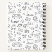 School Icons Custom Composition Notitieboek (Achterkant)