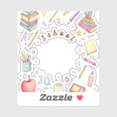 School Icons Sticker Set for Kids (Vel)