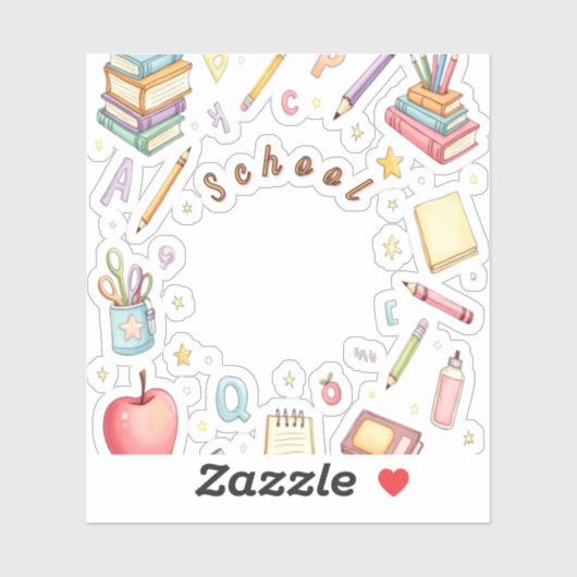 School Icons Sticker Set for Kids (Vel)