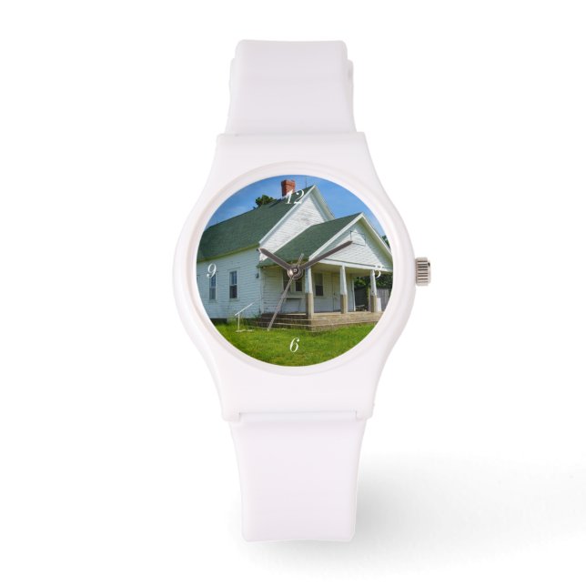 School in Locust Prairie Horloge (Voorkant)