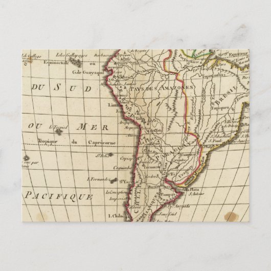 School in Zuid-Amerika Briefkaart (Voorkant)