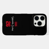 SCHOOL Initialen SENIOR KLAS JAAR Afstudeerder Kle Case-Mate iPhone Case (Achterkant (horizontaal))