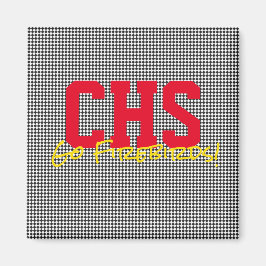 School INITIALEN Sport Team NAAM Fan Fun Magneet