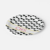 School INITIALEN Zonnebril Afstudeerder Fun Cool Papieren Bordje (Gekanteld)