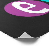 School Inspirerend Chalkboard Kijk Poster (Hoek)