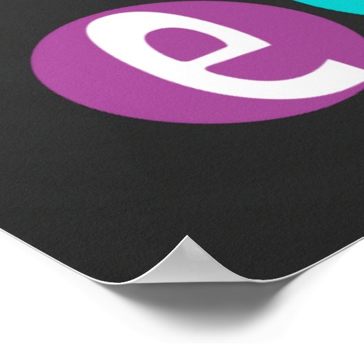 School Inspirerend Chalkboard Kijk Poster (Hoek)