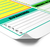 School Instant Download Dagelijkse Planner Poster (Hoek)
