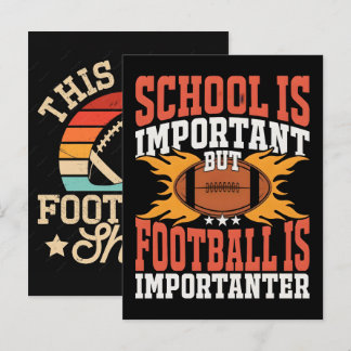 School is Belangrijk, Grappig American Football Feestdagenkaart