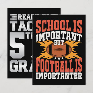 School is Belangrijk, Grappig American Football  Feestdagenkaart