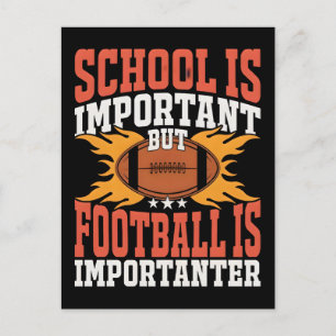School is Belangrijk, Grappig Amerikaans Voetbal Briefkaart