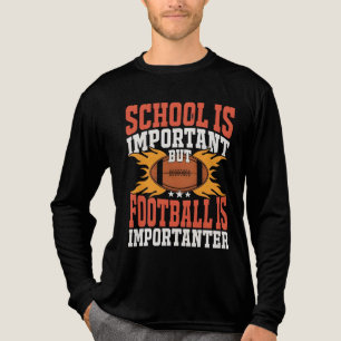 School is Belangrijk, Grappig Amerikaans Voetbal Tri-Blend Shirt