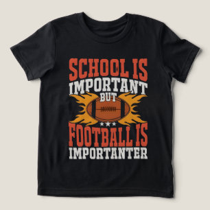 School is Belangrijk, Grappig Amerikaans Voetbal Tri-Blend Shirt