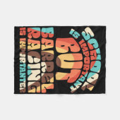 School is belangrijk, maar echt racen is belangrij fleece deken (Voorkant (Horizontaal))