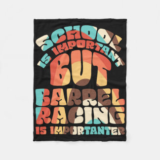 School is belangrijk, maar echt racen is belangrij fleece deken