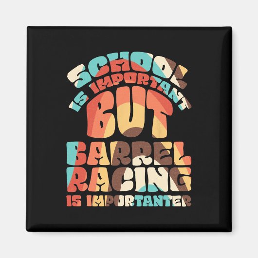 School is belangrijk, maar echt racen is belangrij magneet (Voorkant)