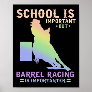 School is belangrijk, maar echt racen is belangrij poster
