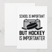 School is belangrijk, maar Hockey is belangrijk Bedankkaart (Voorkant / Achterkant)