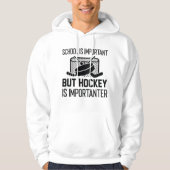 School is belangrijk, maar Hockey is belangrijk Hoodie (Voorkant)