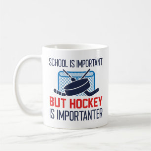 School is belangrijk, maar Hockey is belangrijk Koffiemok