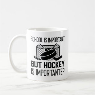 School is belangrijk, maar Hockey is belangrijk Koffiemok