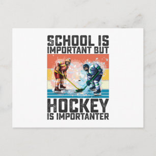 School is belangrijk, maar hockey is belangrijker briefkaart