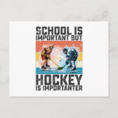 School is Belangrijk Maar Hockey is Belangrijker Briefkaart (Voorkant)