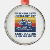 School is belangrijk, maar kunst racisme is belang metalen ornament (Voorkant)