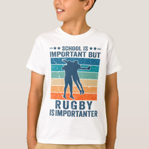 School is belangrijk, maar Rugby is belangrijk T-shirt