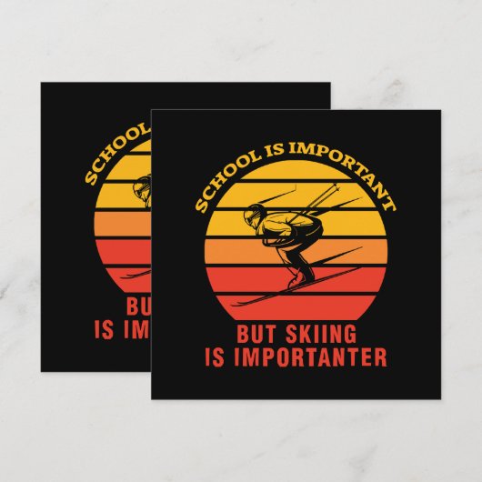 School is belangrijk, maar Skien is belangrijk (Voorkant / Achterkant)