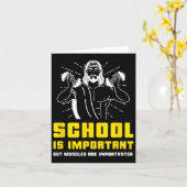 School is belangrijk, maar spieren zijn belangrijk kaart (Gele Bloem)